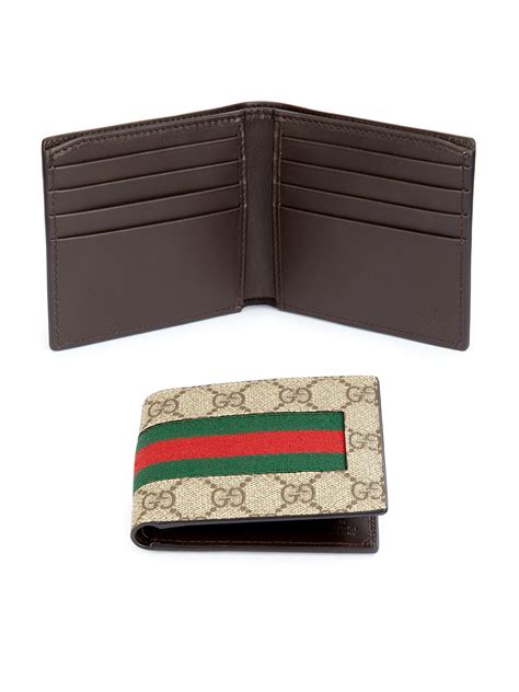 gucci canvas wallets men.